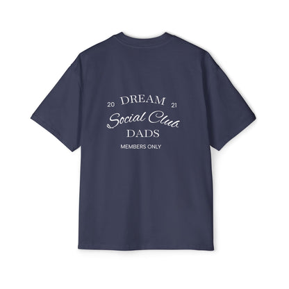 Dream Dads Tee — 'Dream Social Club Dads' Red Oversized Men's T-Shirt