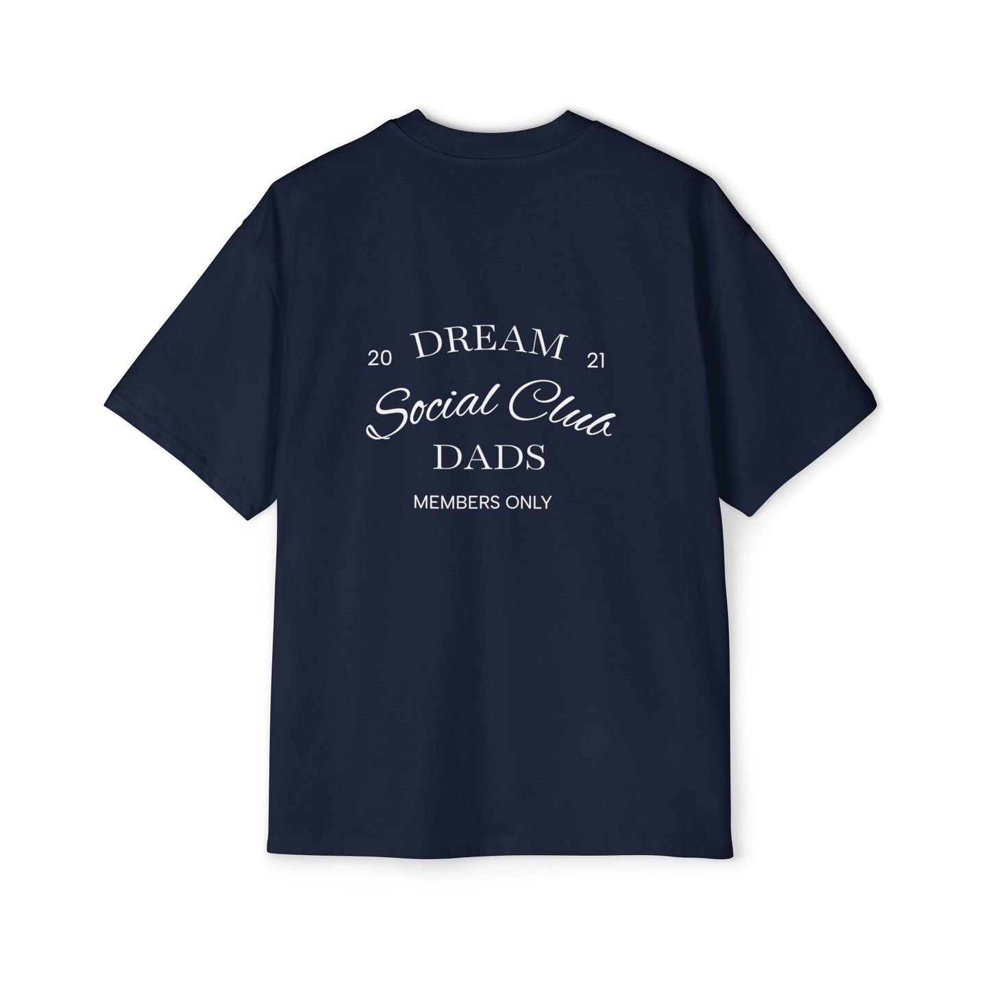 Dream Dads Tee — 'Dream Social Club Dads' Red Oversized Men's T-Shirt