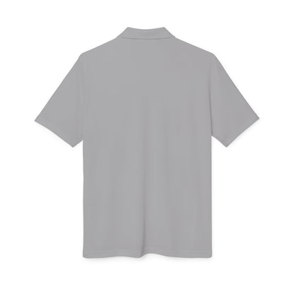 Orange Performance Polo with 'D' Chest Logo — Men's Golf & Team Shirt
