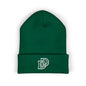 Embroidered Monogram Cuffed Beanie — Classic Initial D Knit Hat