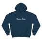 Dream Dads Hoodie — Minimal Script Front & Interlocking DD Back Pullover