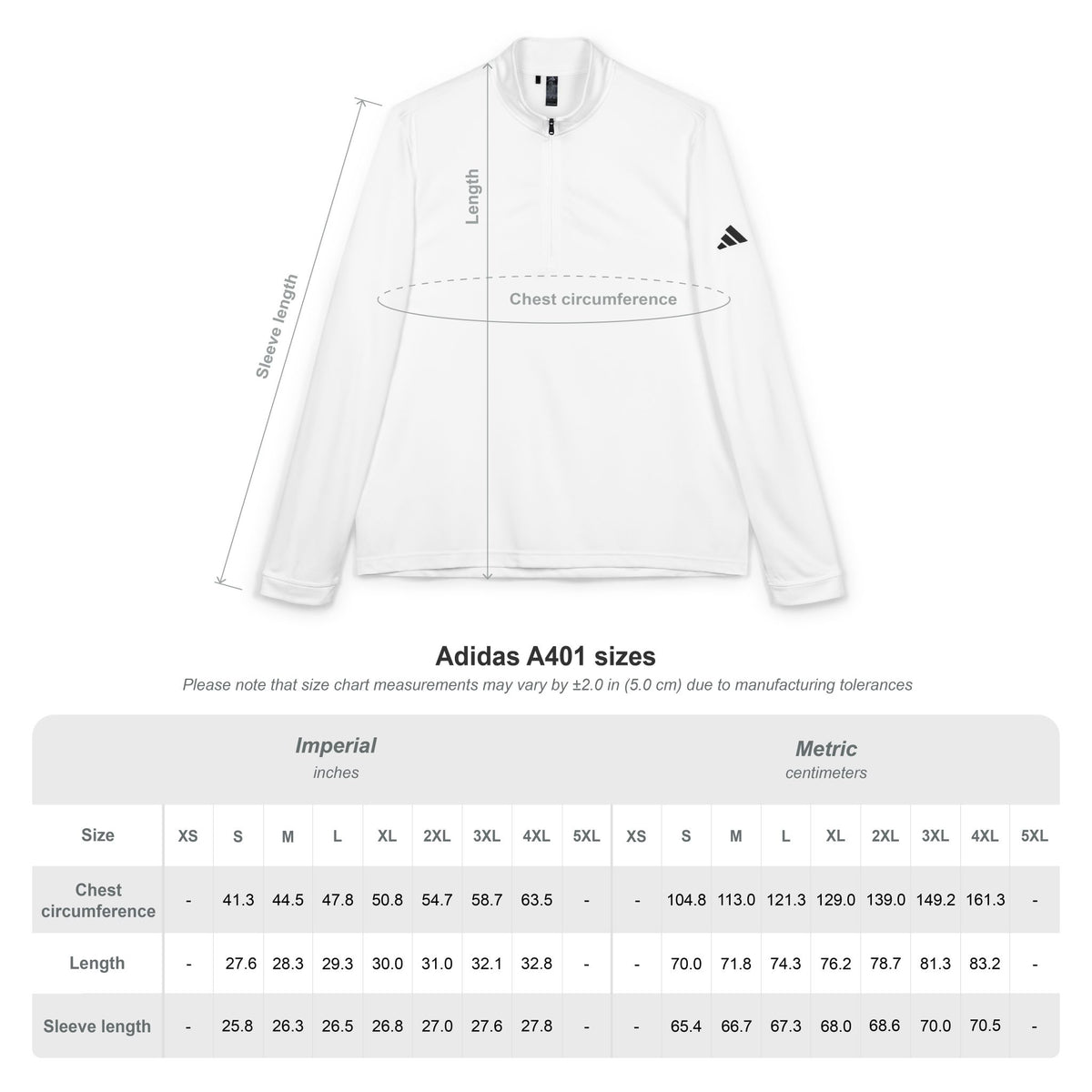 Embroidered Quarter-Zip Pullover x Adidas®