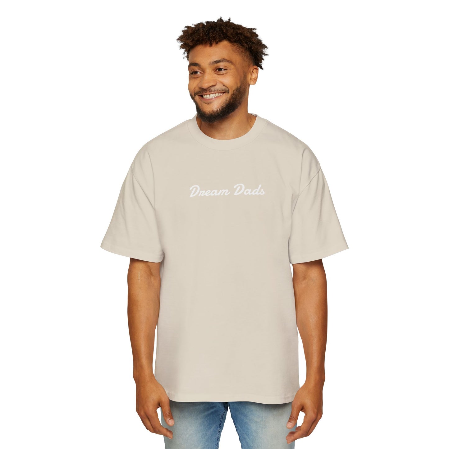 Dream Dads Tee — 'Dream Social Club Dads' Red Oversized Men's T-Shirt