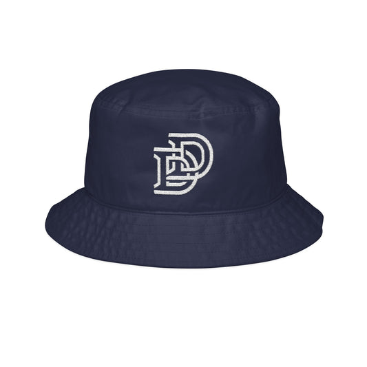 Embroidered DD Monogram Bucket Hat — Casual Streetwear Cap