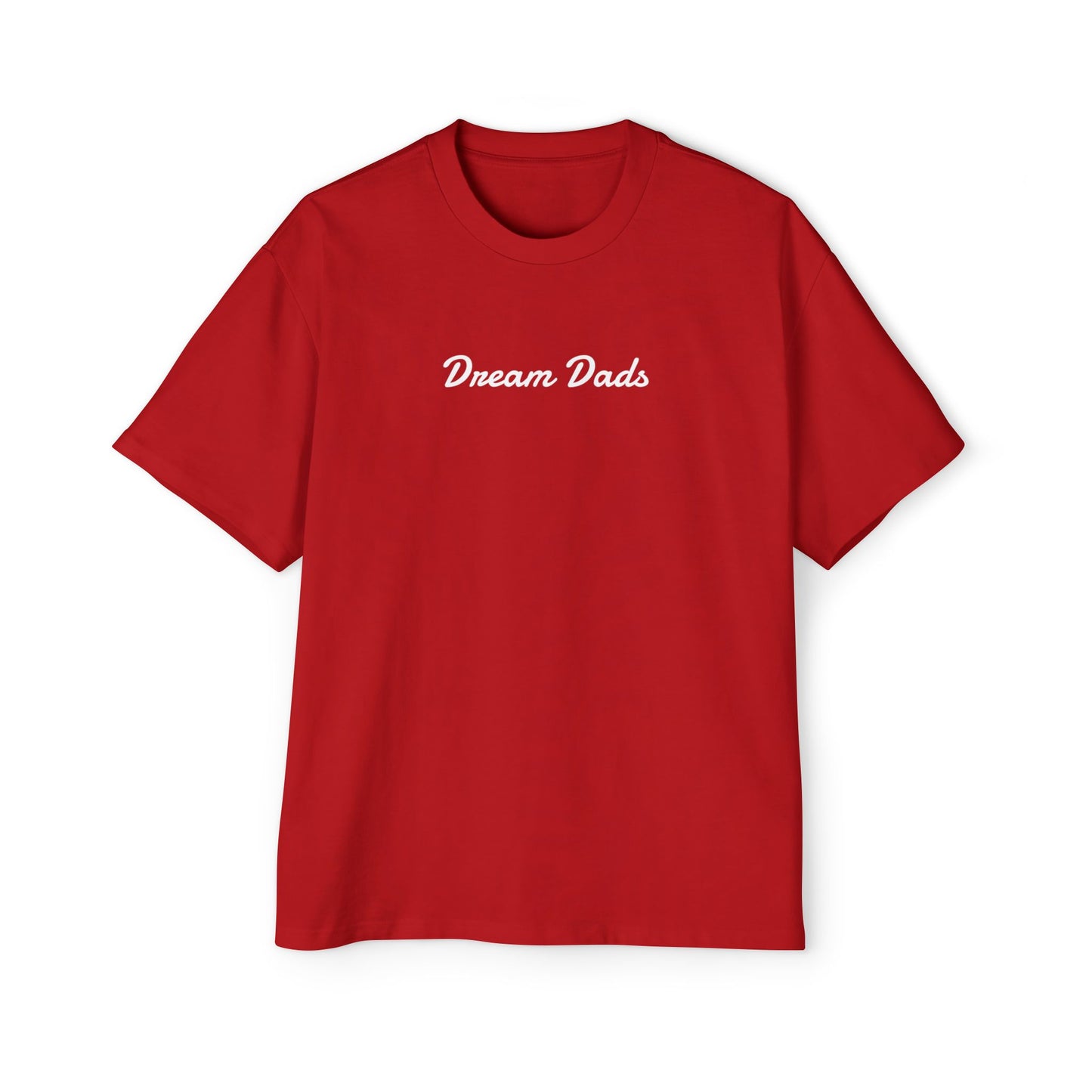Dream Dads Tee — 'Dream Social Club Dads' Red Oversized Men's T-Shirt