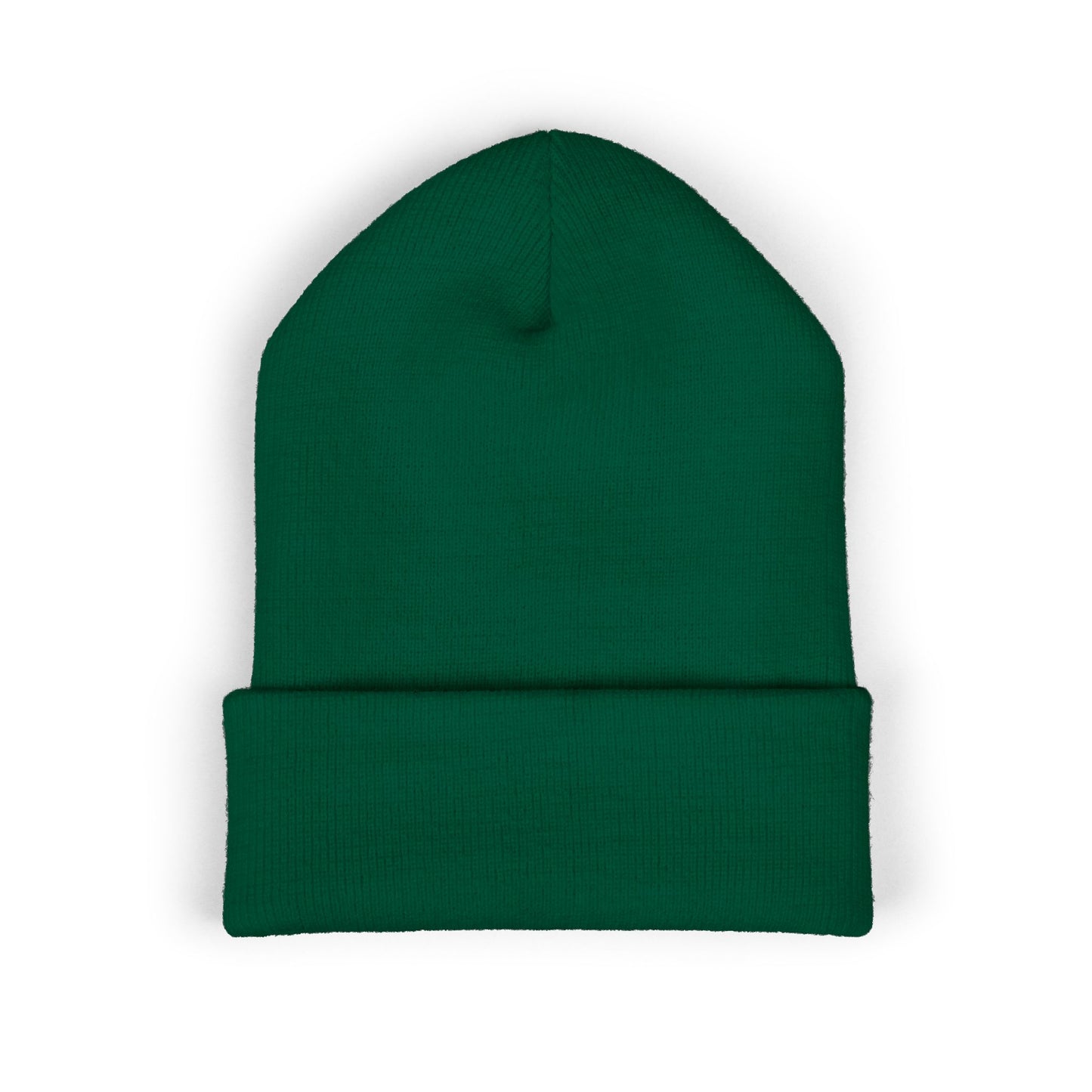 Embroidered Monogram Cuffed Beanie — Classic Initial D Knit Hat
