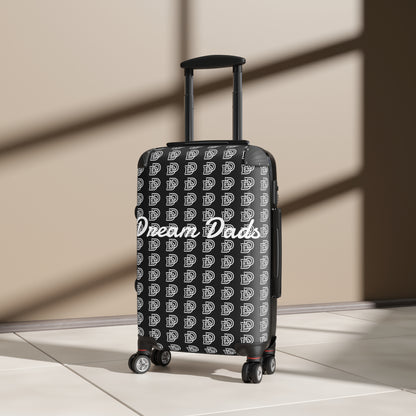 Dream Dads Carry-On Suitcase – Black Monogram Travel Luggage for Fathers