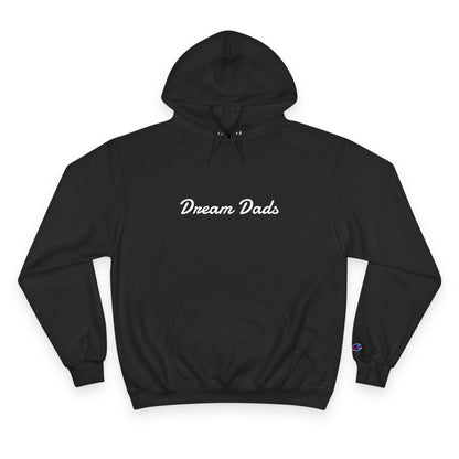 Dream Dads Hoodie — Minimal Script Front & Interlocking DD Back Pullover