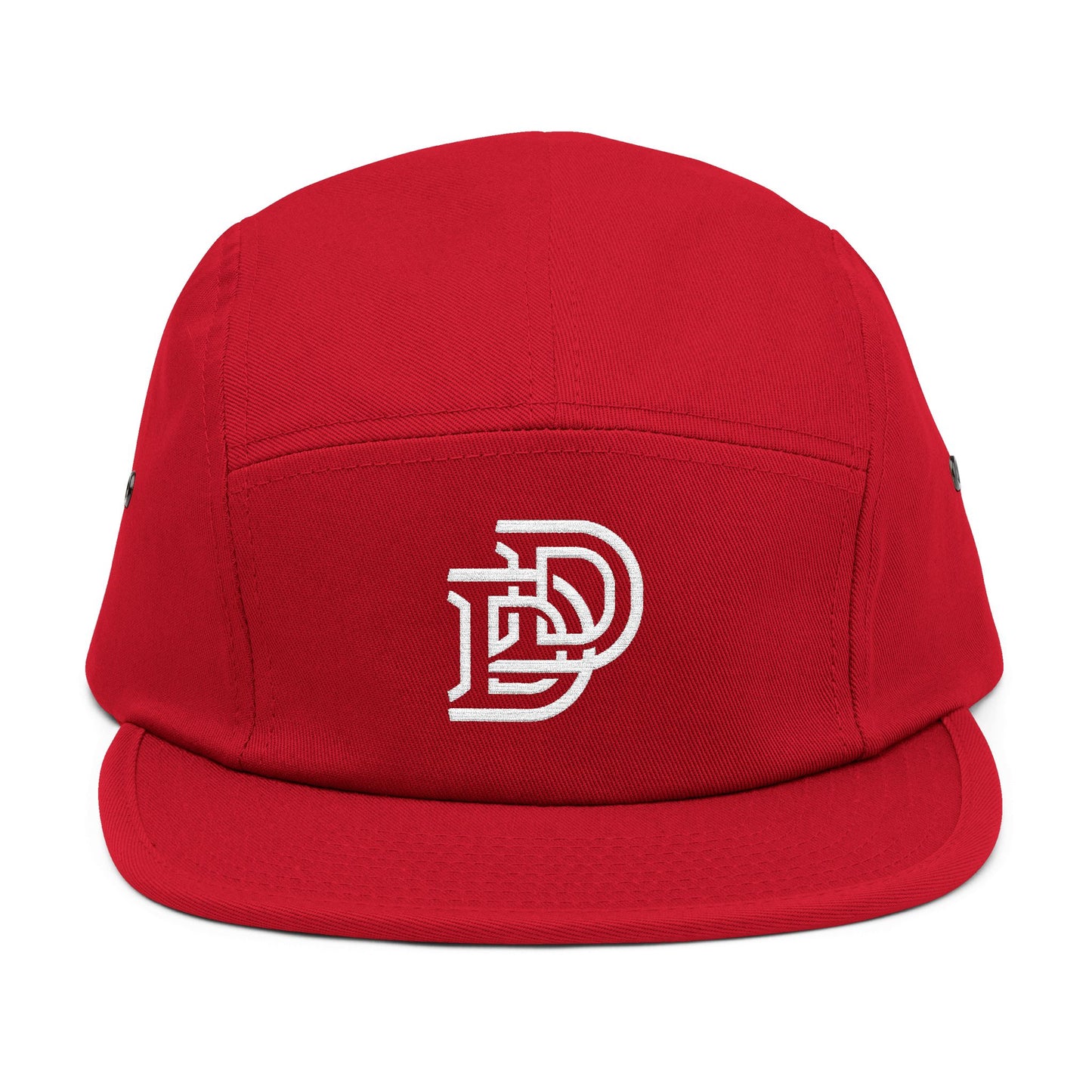 Embroidered D Logo 5-Panel Cap — Minimal Streetwear Hat
