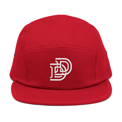Embroidered D Logo 5-Panel Cap — Minimal Streetwear Hat