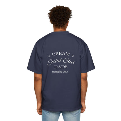 Dream Dads Tee — 'Dream Social Club Dads' Red Oversized Men's T-Shirt