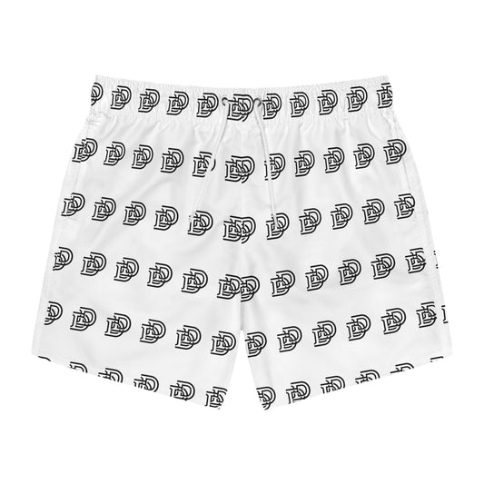 Monogram D Pattern All-Over Print Swim Trunks