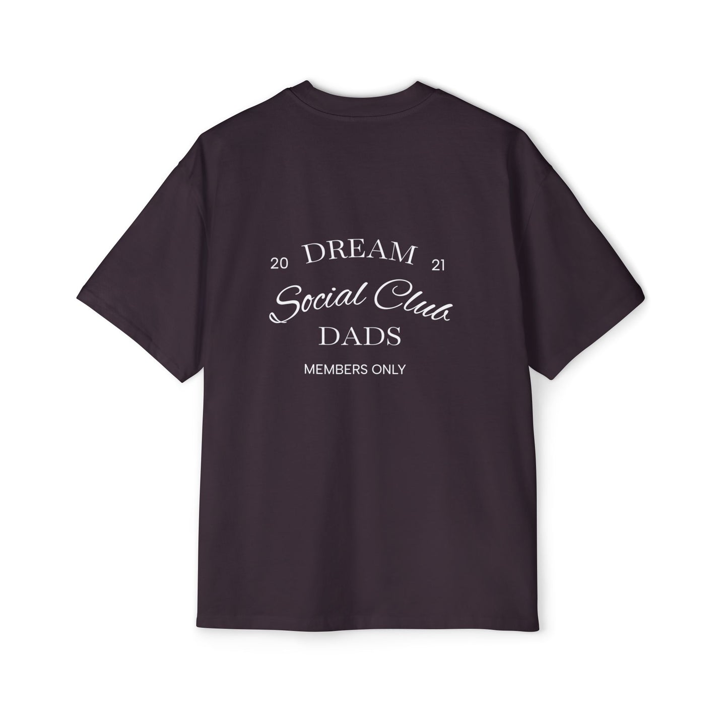 Dream Dads Tee — 'Dream Social Club Dads' Red Oversized Men's T-Shirt