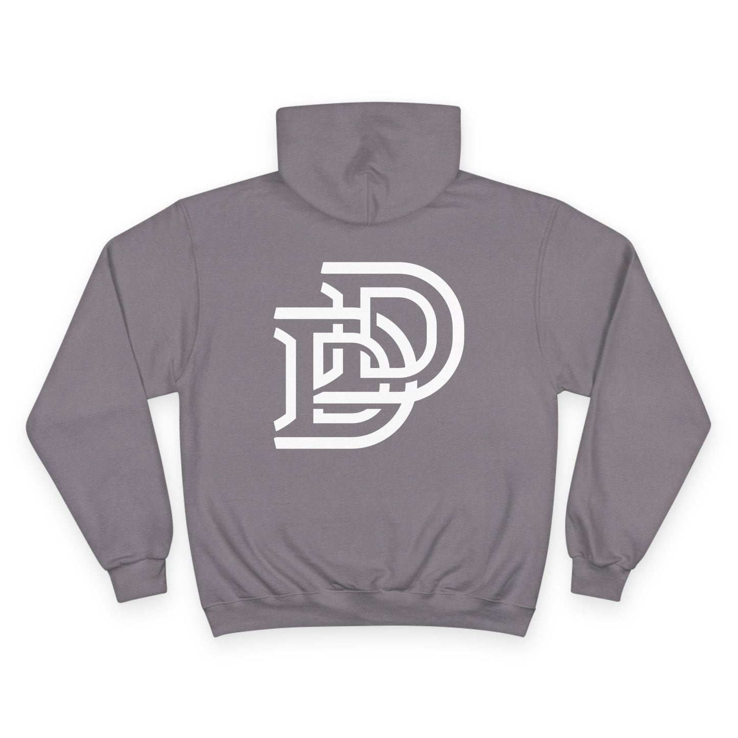 Dream Dads Hoodie — Minimal Script Front & Interlocking DD Back Pullover