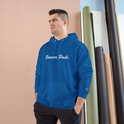 Dream Dads Hoodie — Minimal Script Front & Interlocking DD Back Pullover