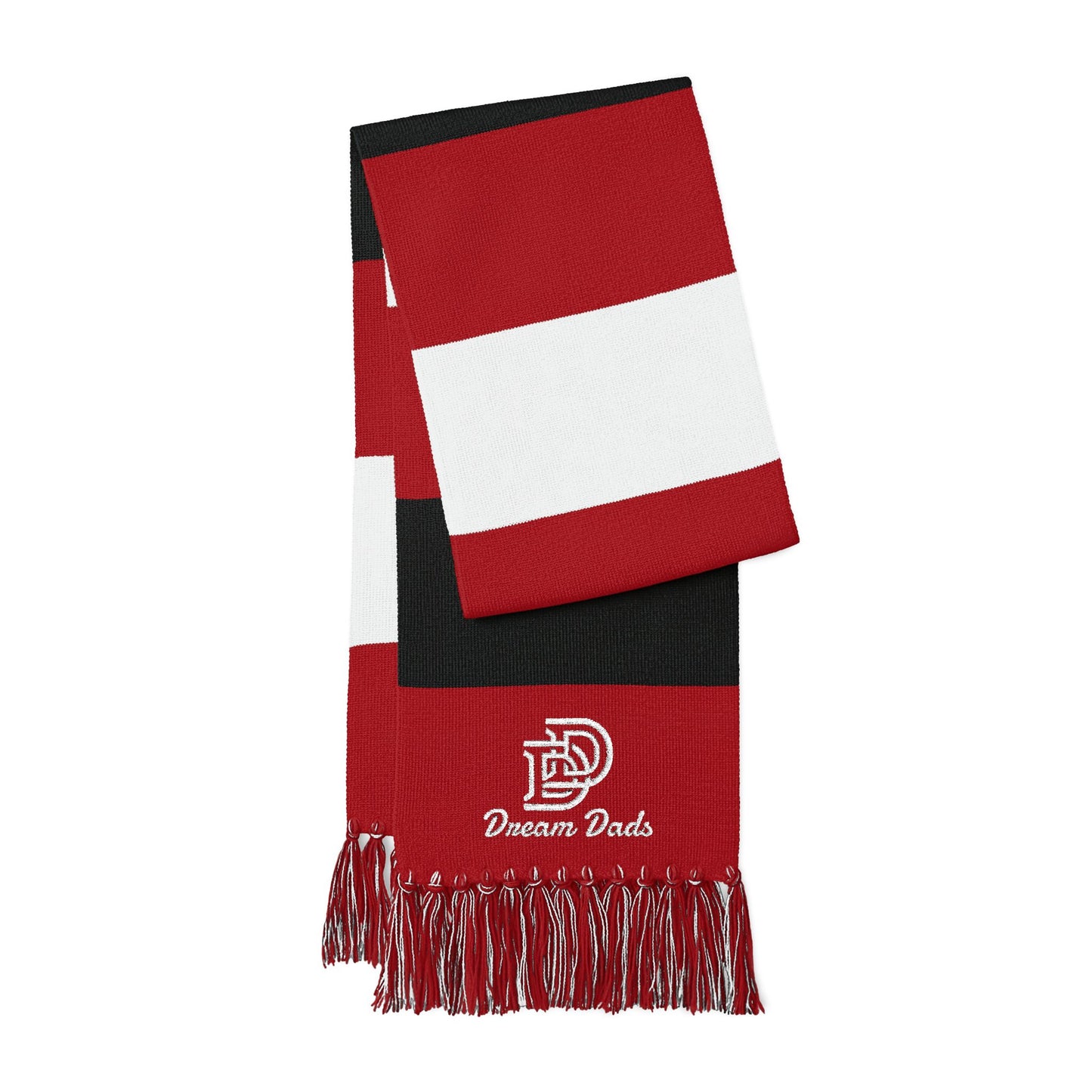 Embroidered Team Stripe Scarf – Custom Spectator Scarf with Logo