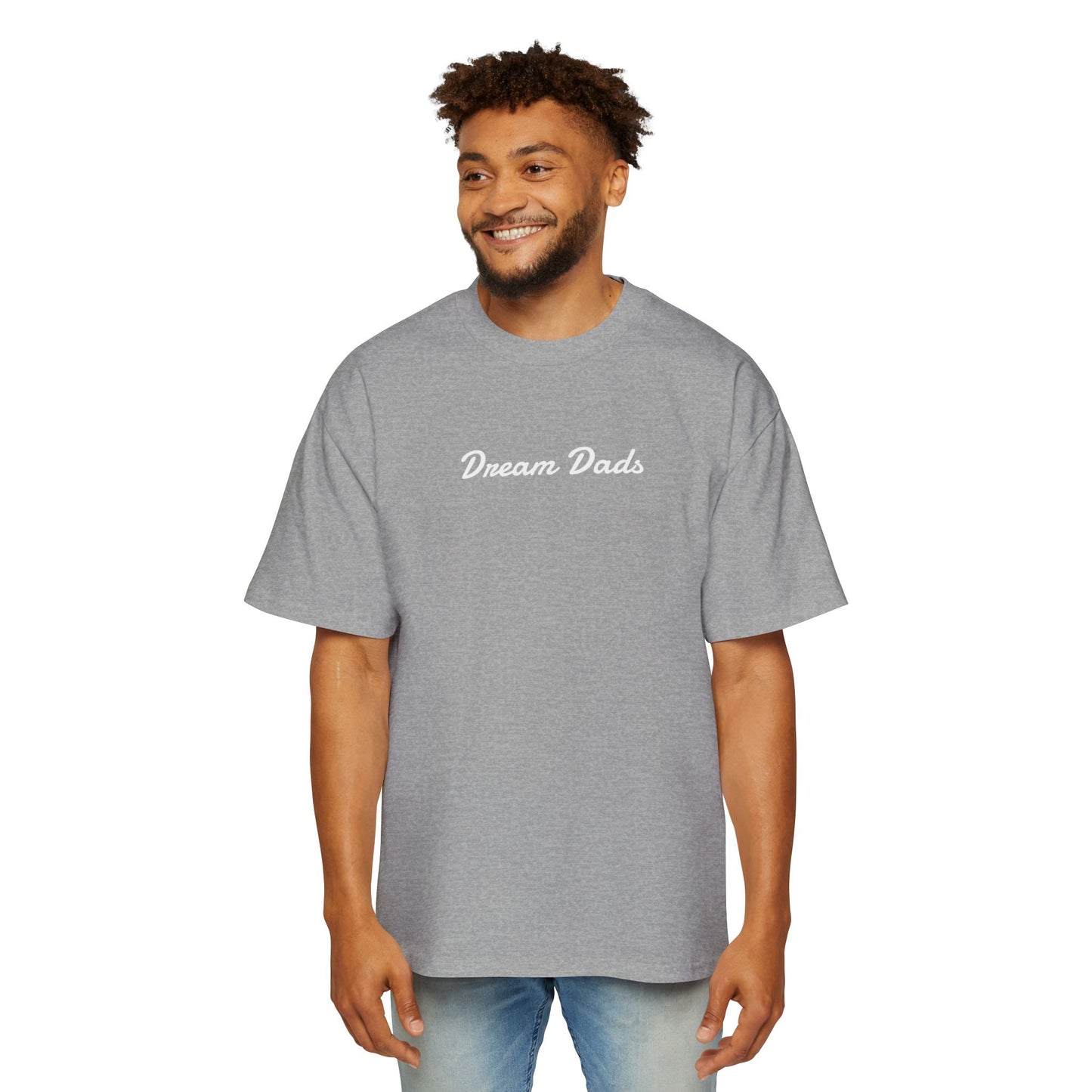 Dream Dads Tee — 'Dream Social Club Dads' Red Oversized Men's T-Shirt