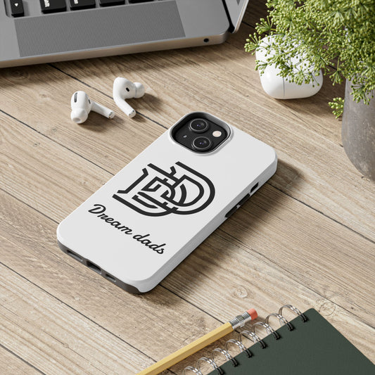 Dream Dads Tough Phone Case — Minimal Monogram DD Phone Cover for Fathers, Father’s Day Gift