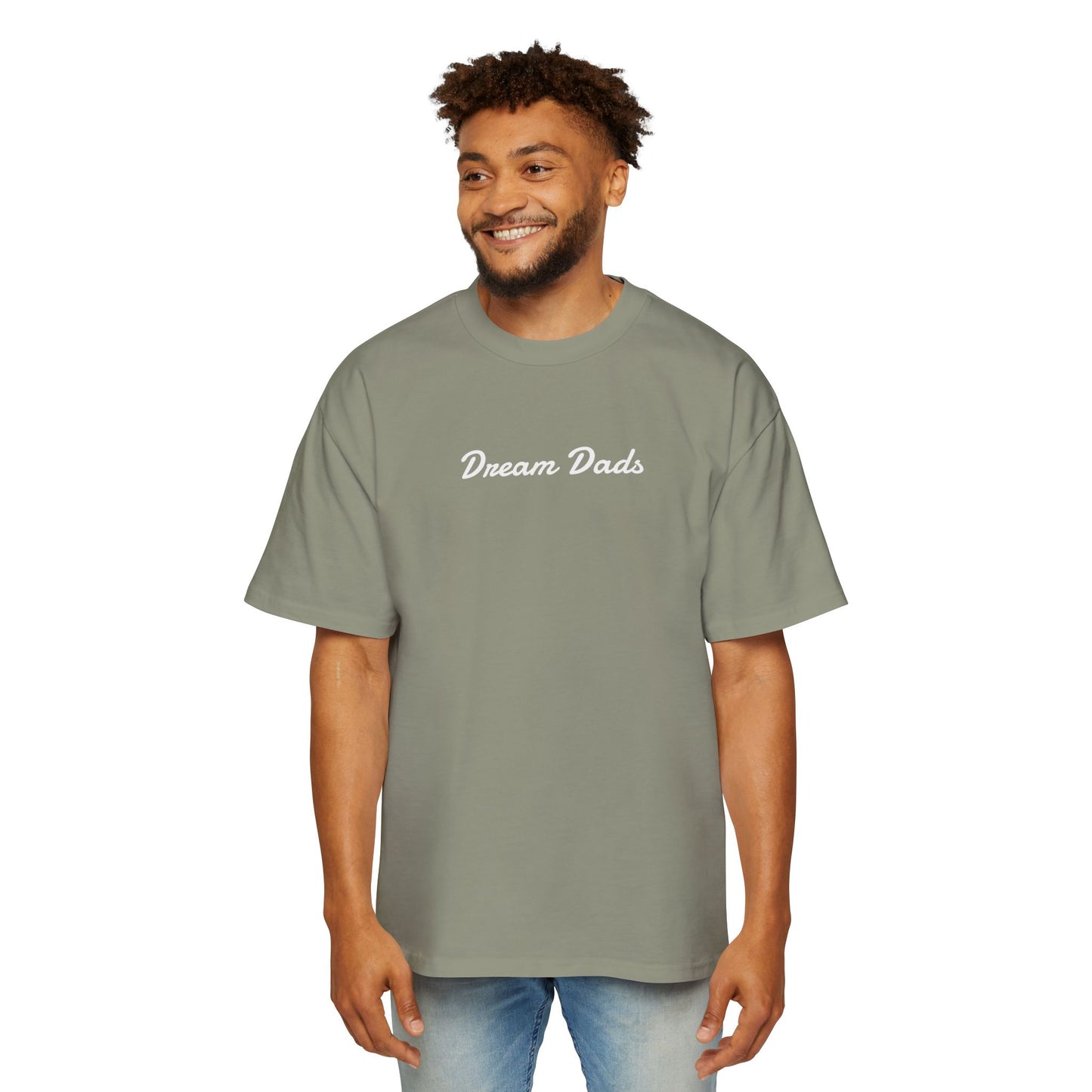 Dream Dads Tee — 'Dream Social Club Dads' Red Oversized Men's T-Shirt